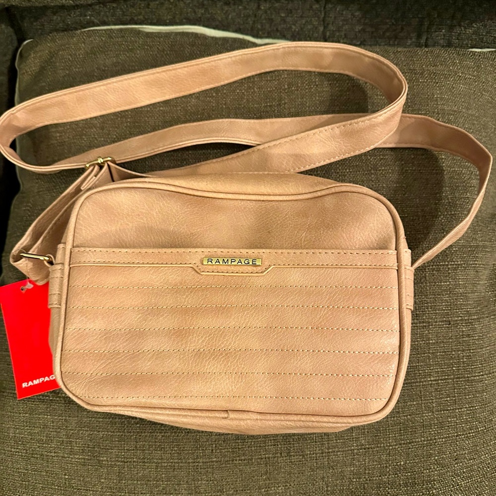 Rampage crossbody purse- Dusty Rose color